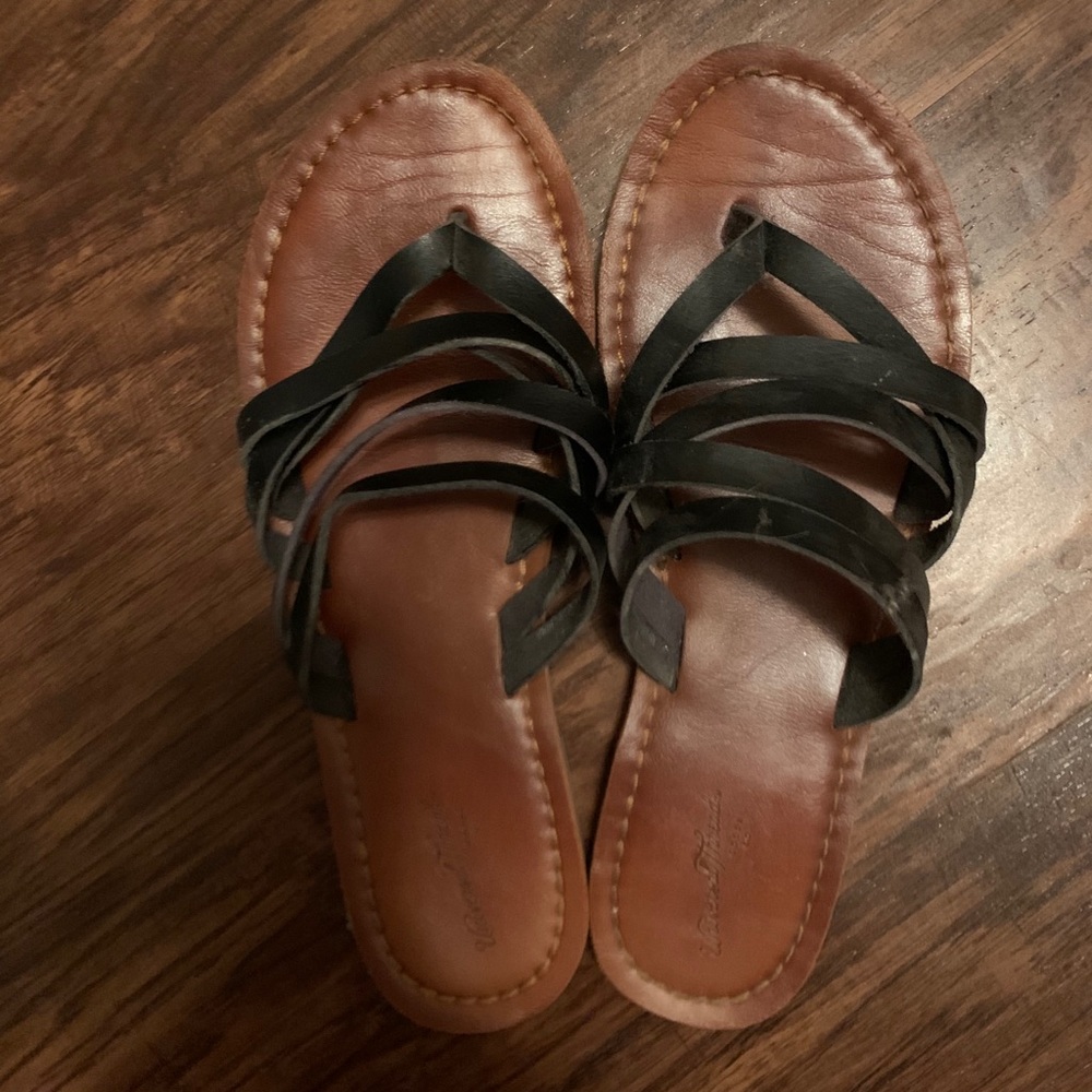 Black strappy sandals